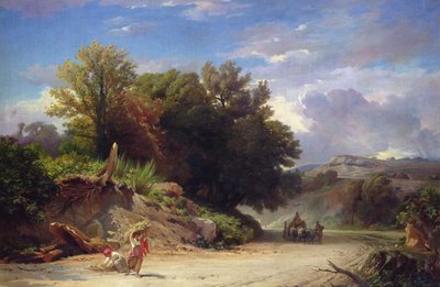 Landschap aan de rand van Rome, 1853 door Jean Achille Benouville